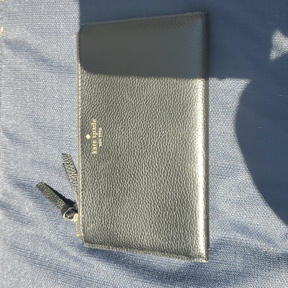 Kate Spade Black Pebbled Leather Bifold Wallet - Picture 4 of 11